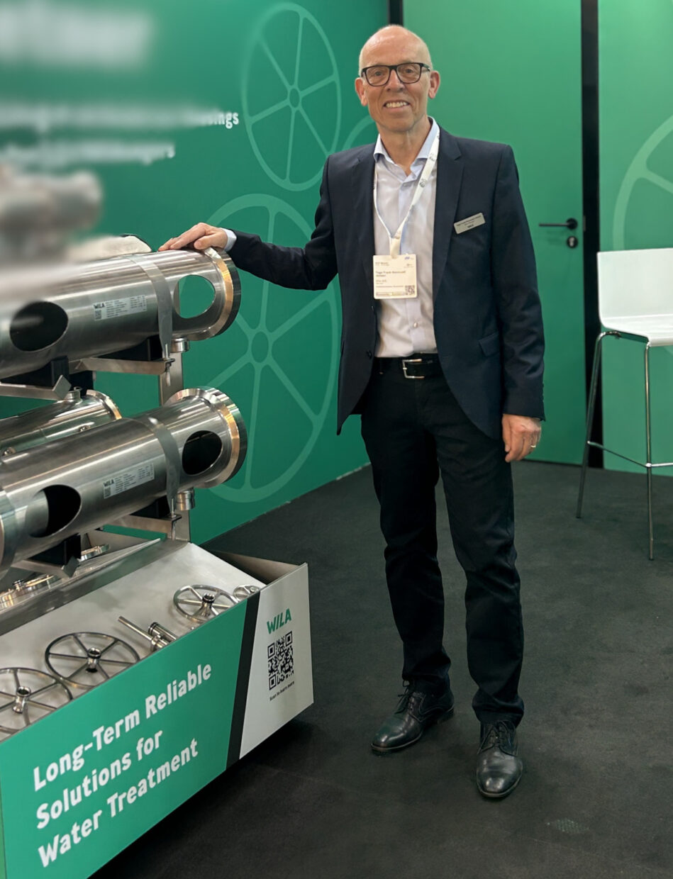 Tage Frank Namnuad Jensen Sales Manager Europe representing WILA's filtration solutions at IFAT 2026